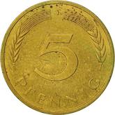 Obverse 5 Pfennig 1977 J