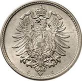 Reverse 10 Pfennig 1876 C