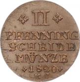 Reverse 2 Pfennig 1820 MC