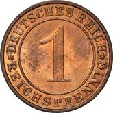 Obverse 1 Reichspfennig 1931 D
