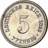 Obverse 5 Pfennig 1892 A