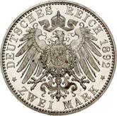 Reverse 2 Mark 1892 A Prussia
