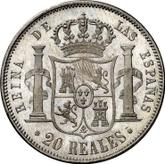 Reverse 20 Reales 1850