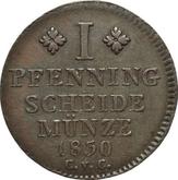 Reverse 1 Pfennig 1830 CvC