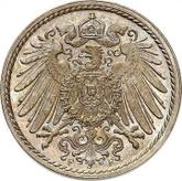 Reverse 5 Pfennig 1913 F