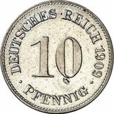 Obverse 10 Pfennig 1909 D