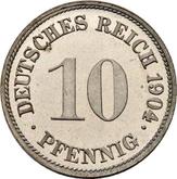 Obverse 10 Pfennig 1904 G