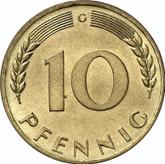 Obverse 10 Pfennig 1968 G