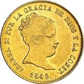Obverse 80 Reales 1849 M CL
