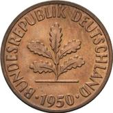 Reverse 2 Pfennig 1950 D