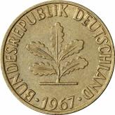Reverse 5 Pfennig 1967 F