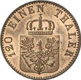 Obverse 3 Pfennig 1859 A