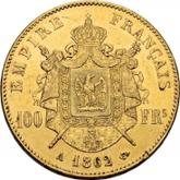 Reverse 100 Francs 1862 A