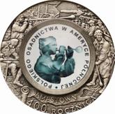 Reverse 10 Zlotych 2008 MW RK 400th Anniversary of Polish Settlement in North America
