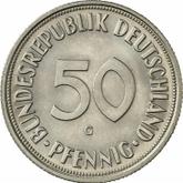 Obverse 50 Pfennig 1968 G
