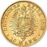 Reverse 10 Mark 1875 C Prussia