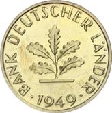Reverse 10 Pfennig 1949 D Bank deutscher Länder