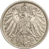 Reverse 10 Pfennig 1906 E