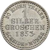 Reverse Silber Groschen 1853