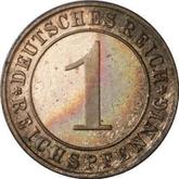 Obverse 1 Reichspfennig 1934 G