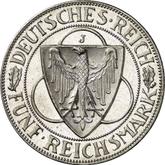 Obverse 5 Reichsmark 1930 J Rhineland Liberation