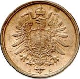 Reverse 2 Pfennig 1876 E