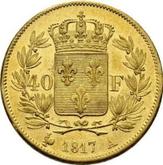 Reverse 40 Francs 1817 A