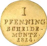 Reverse 1 Pfennig 1814 H