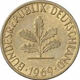Reverse 5 Pfennig 1969 F