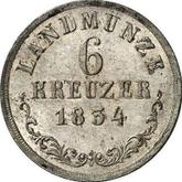 Reverse 6 Kreuzer 1834 L