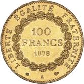 Reverse 100 Francs 1878 A