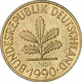 Reverse 10 Pfennig 1990 D