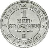 Reverse Neu Groschen 1867 B