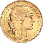 Obverse 20 Francs 1909