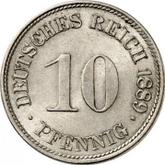 Obverse 10 Pfennig 1889 G