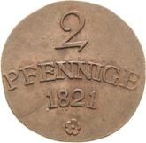 Reverse 2 Pfennig 1821