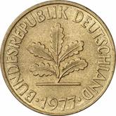 Reverse 10 Pfennig 1977 F