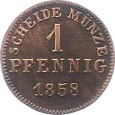 Reverse 1 Pfennig 1858
