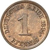 Obverse 1 Pfennig 1894 J