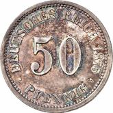 Obverse 50 Pfennig 1875 B