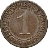 Obverse 1 Reichspfennig 1931 G
