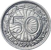 Reverse 50 Reichspfennig 1937 D