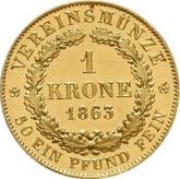 Reverse Krone 1863
