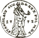 Obverse Ducat 1772 IS King figure