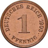 Obverse 1 Pfennig 1903 G
