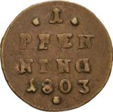 Reverse Pfennig 1803