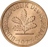 Reverse 1 Pfennig 1977 F