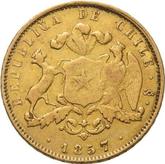 Obverse 5 Pesos 1857 So
