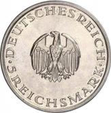 Obverse 5 Reichsmark 1929 J Lessing
