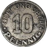 Reverse 10 Pfennig 1942 Litzmannstadt Ghetto